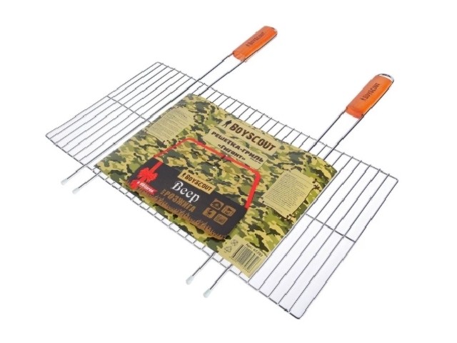 BOYSCOUT Решетка-гриль Гигант, веер в ПОДАРОК, 55 (+5) х57х30 см / 6